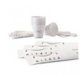 Kit Mitaca 100 Copos Plastico/ Mexedor/ Acucar